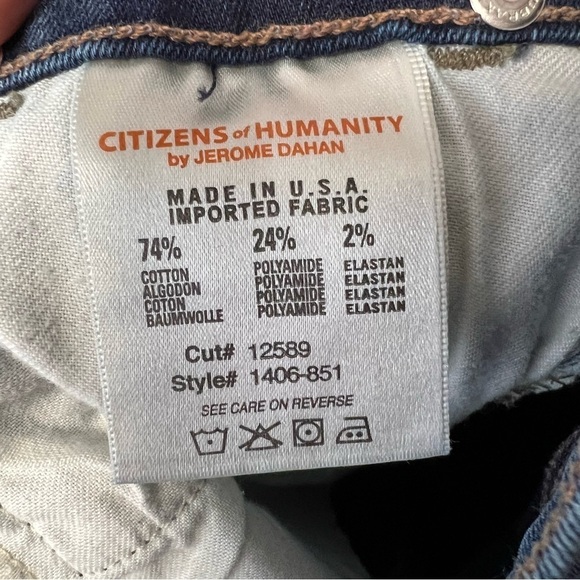 Citizens Of Humanity jeans Women Size 31 Flare Stretch 34” Bell Bottom B - Picture 10 of 12